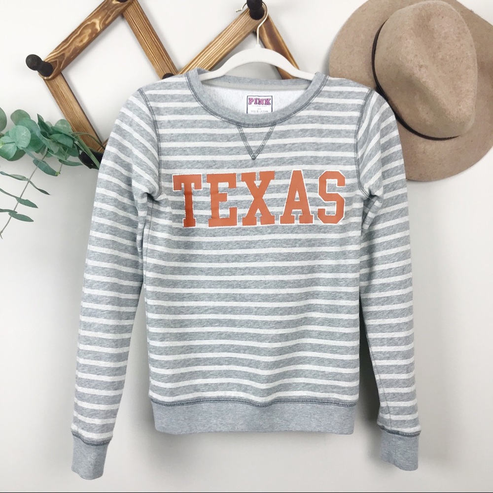 VS Pink | Texas Striped Sweatshirt